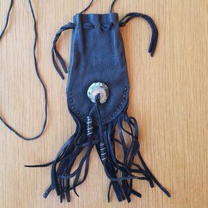 Vintage Leather Totem Medicine Bag or Purse